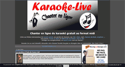 Desktop Screenshot of karaoke-live-paroles.com